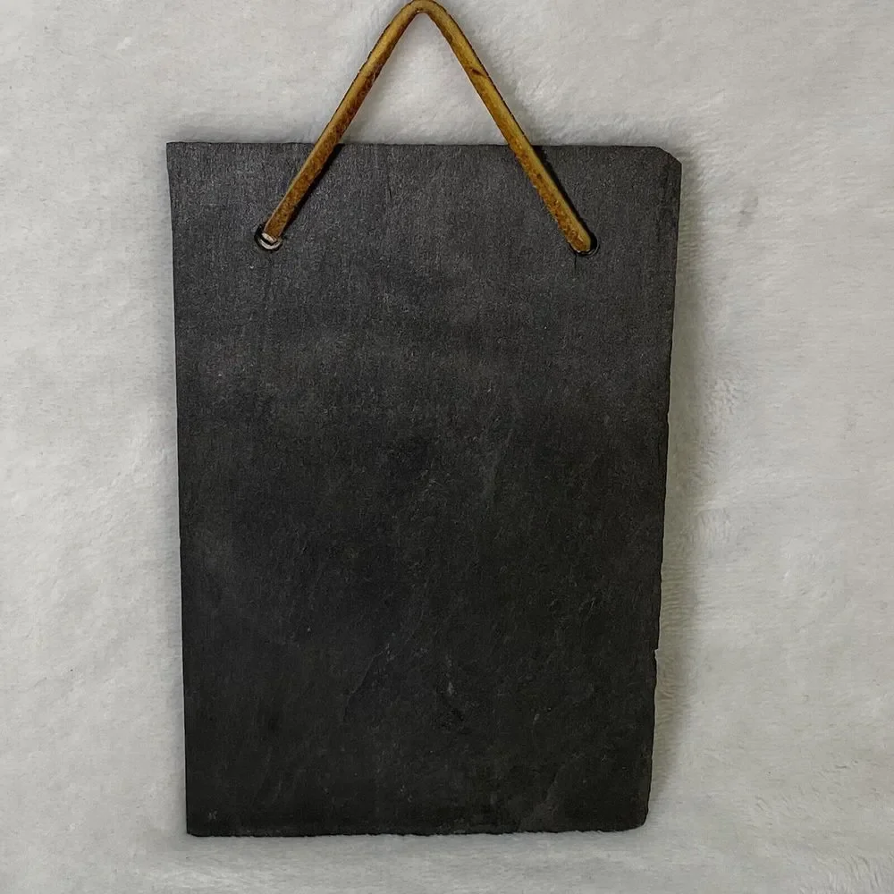 Handcrafted Slate Plaque flower Weather resistant 4